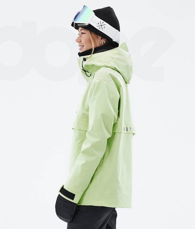 Light Green Women's Dope Legacy W Ski Jackets | India_D2375