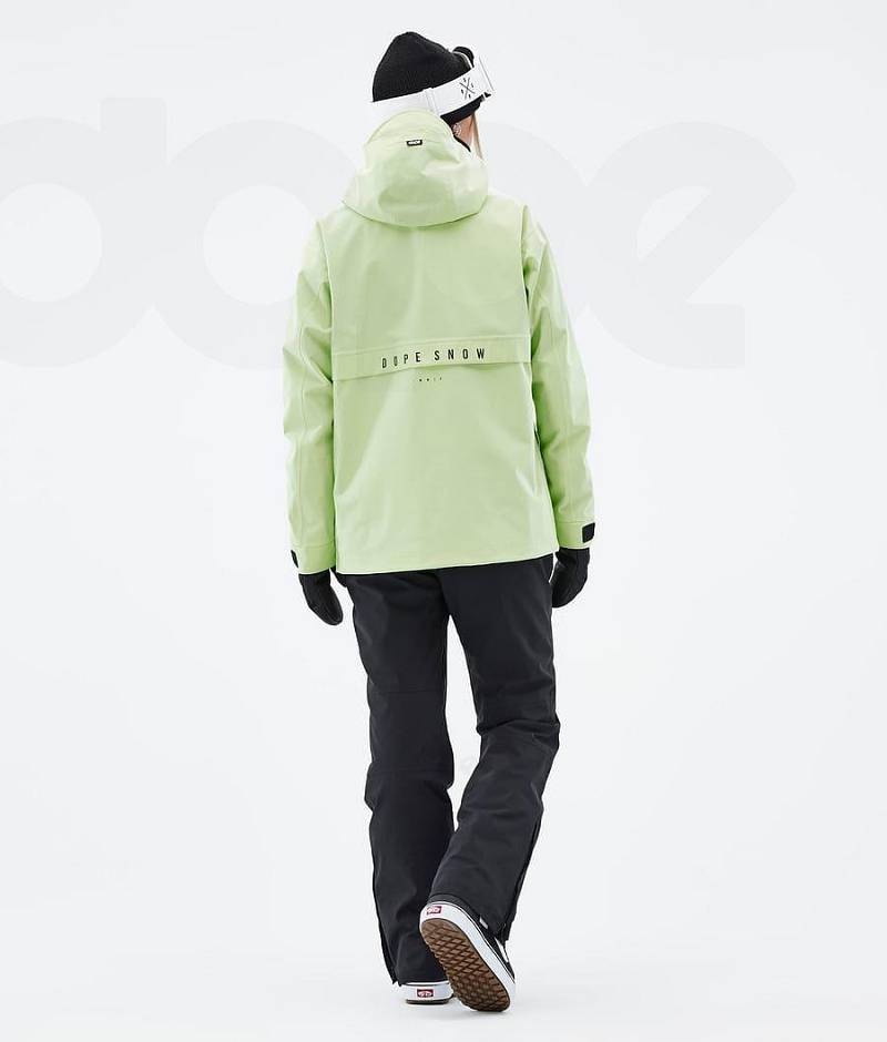 Light Green Women's Dope Legacy W Snowboard Jackets | India_D1843