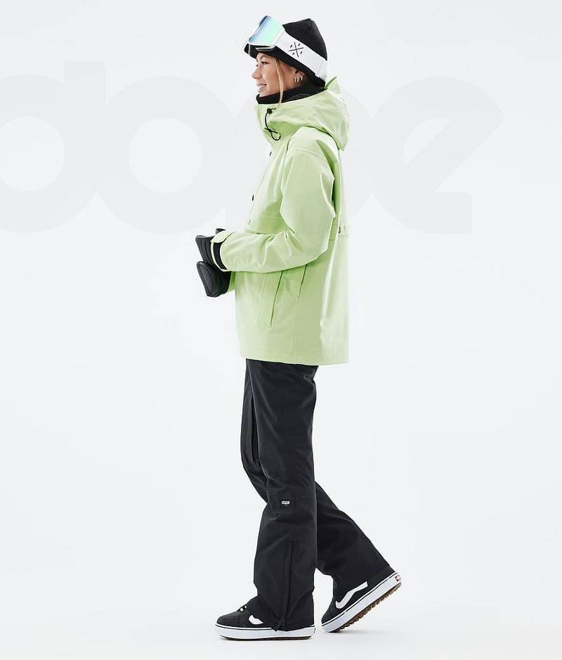 Light Green Women's Dope Legacy W Snowboard Jackets | India_D1843