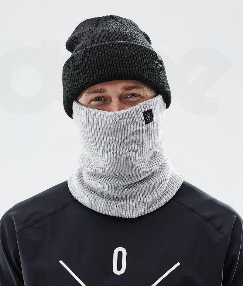 Light Grey Men's Dope 2X-UP Knitted Facemasks | India_D1463