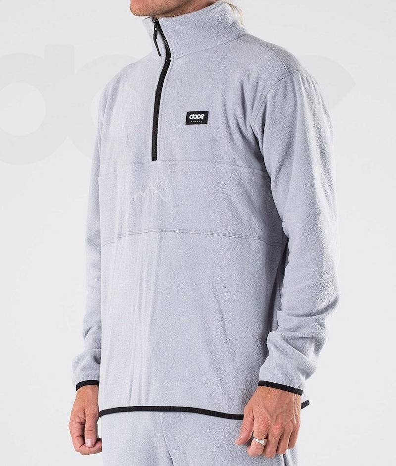 Light Grey Men's Dope Loyd Fleece | India_D1955