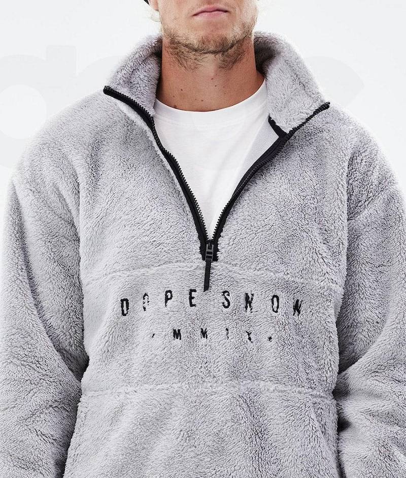 Light Grey Men's Dope Pile 2021 Fleece | India_D2199