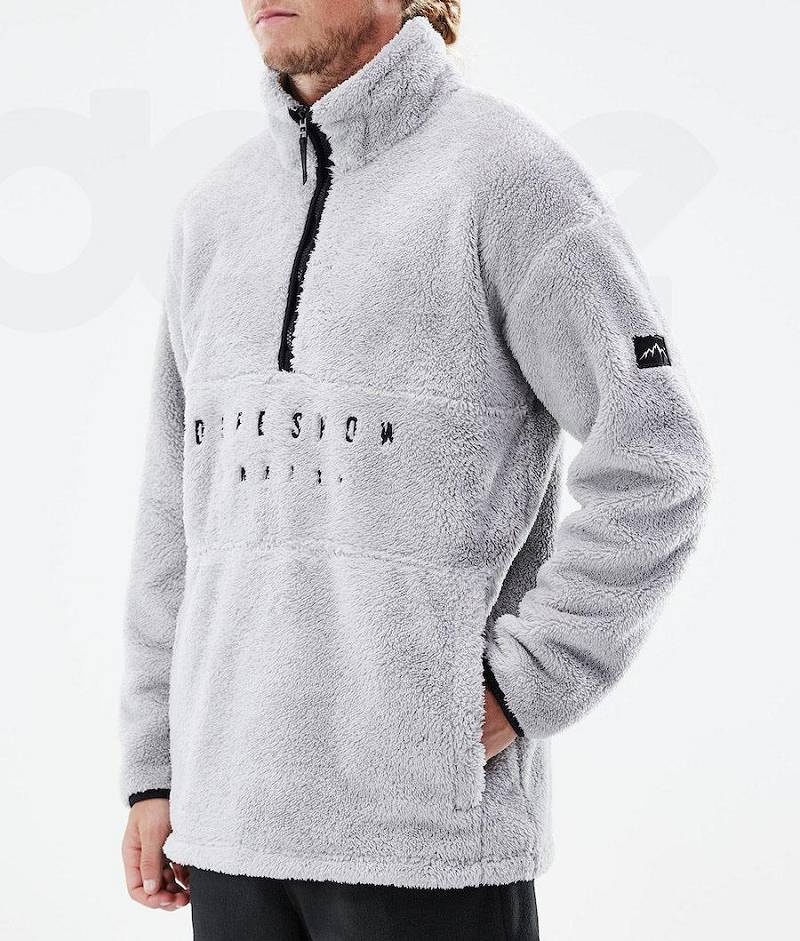 Light Grey Men's Dope Pile 2021 Fleece | India_D2199