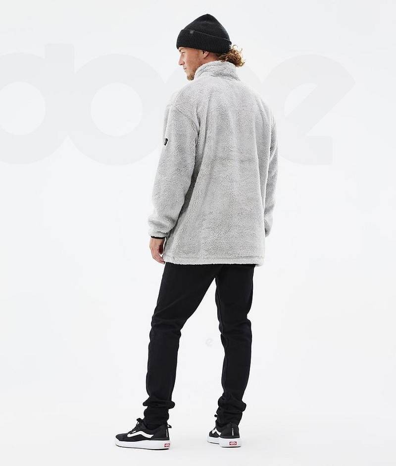 Light Grey Men's Dope Pile Fleece | India_D2262