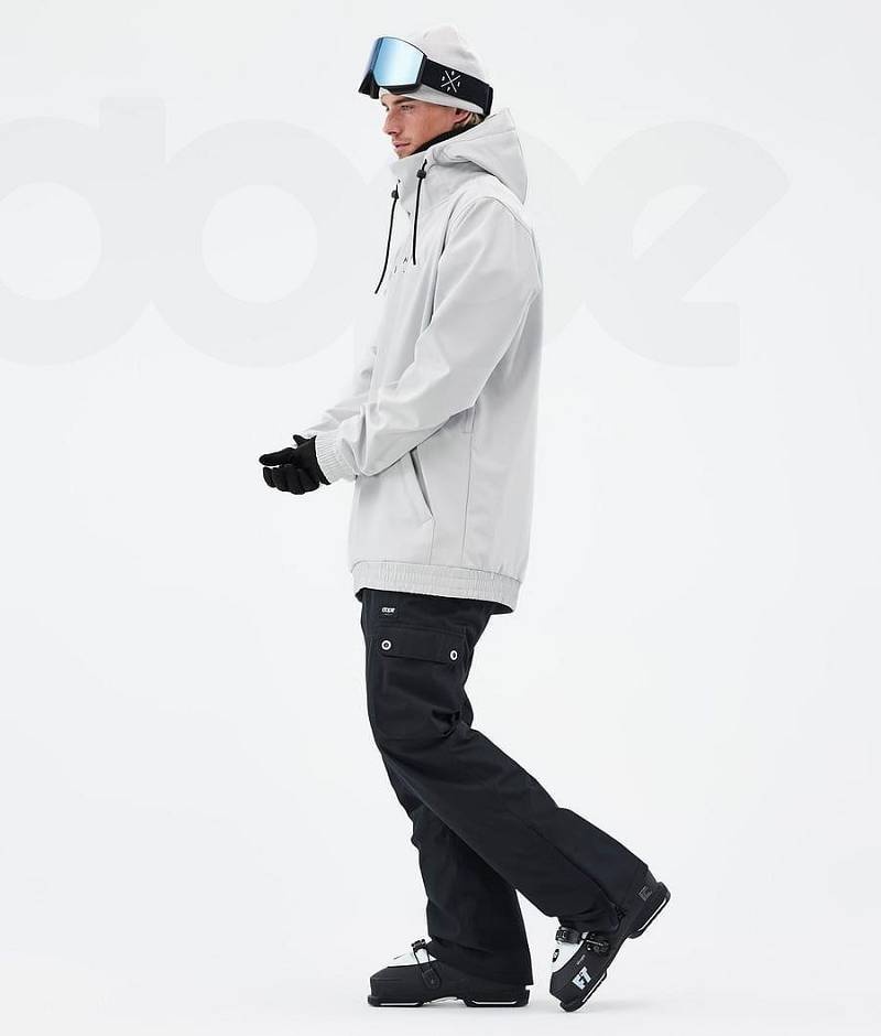 Light Grey Men's Dope Yeti Ski Jackets | India_D2532