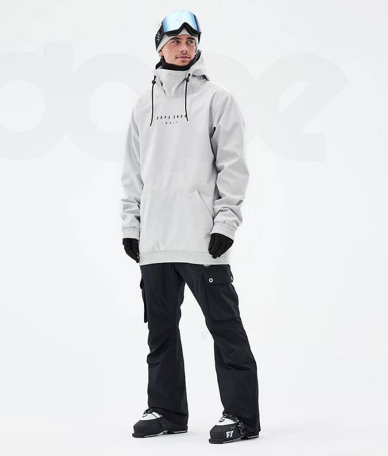 Light Grey Men's Dope Yeti Ski Jackets | India_D2532