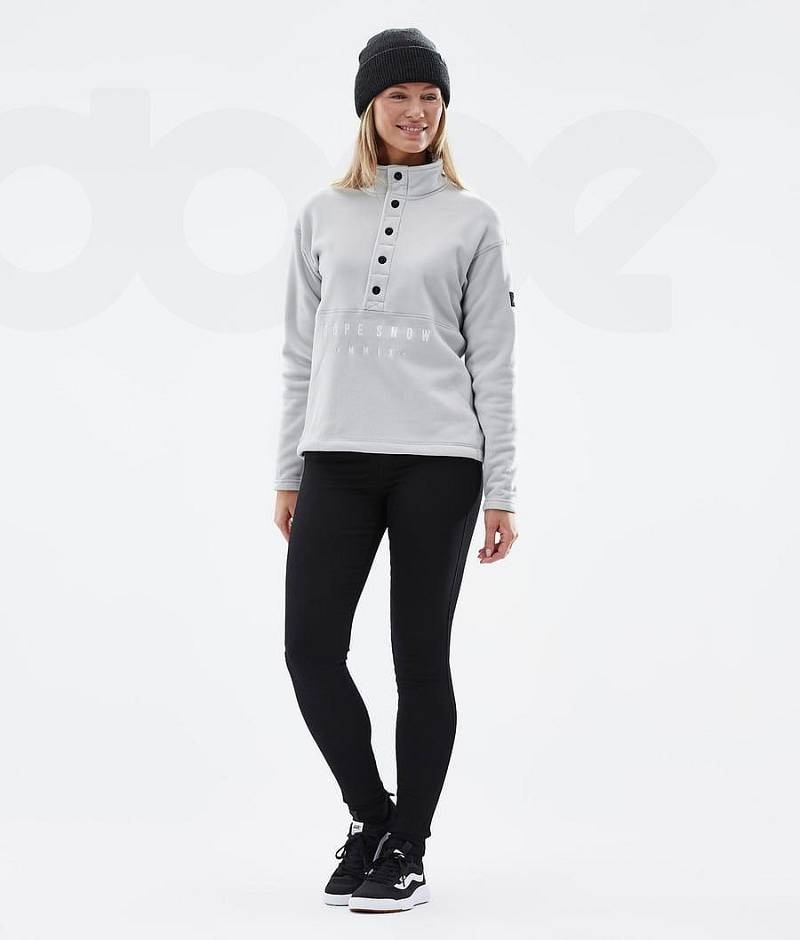 Light Grey Women's Dope Comfy W Fleece | India_D2129