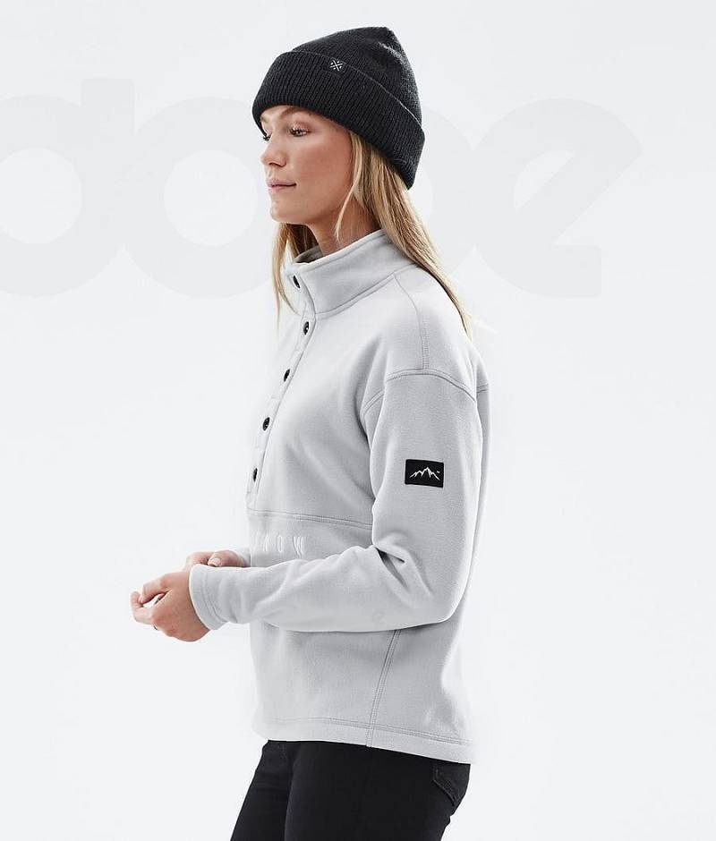 Light Grey Women's Dope Comfy W Fleece | India_D2129