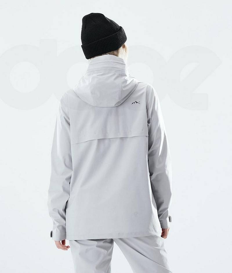 Light Grey Women's Dope Drizzard W Outdoor Jackets | India_D2232