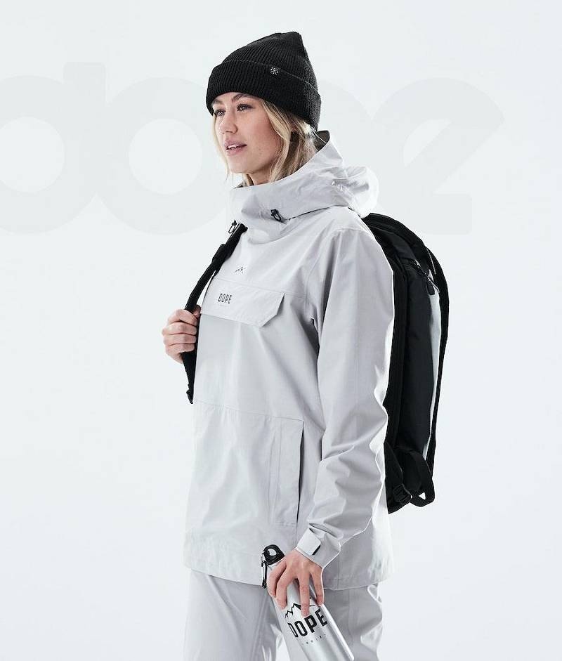 Light Grey Women's Dope Drizzard W Outdoor Jackets | India_D2232