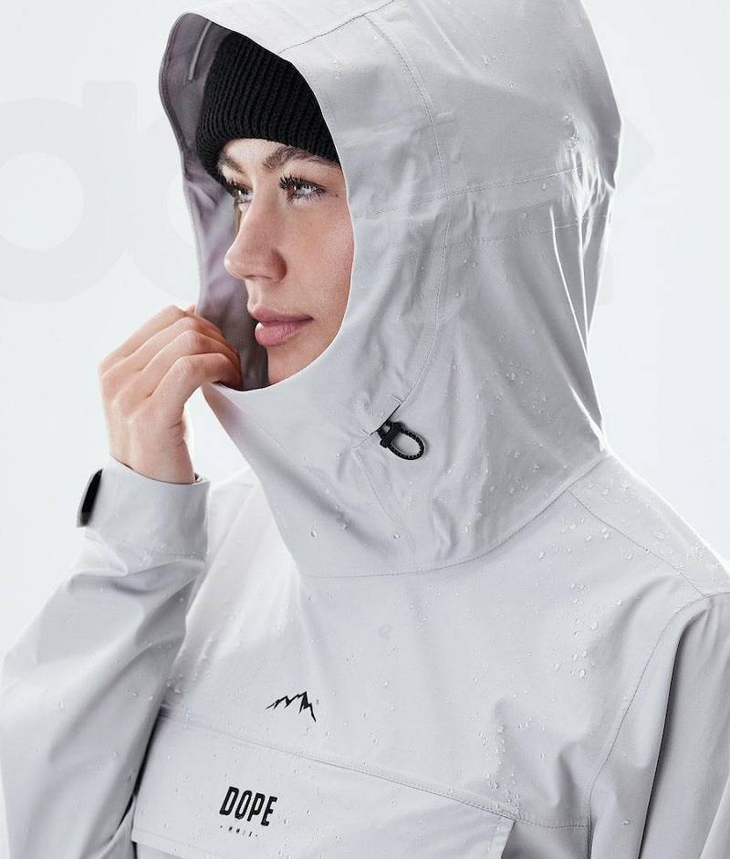 Light Grey Women's Dope Drizzard W Outdoor Jackets | India_D2232