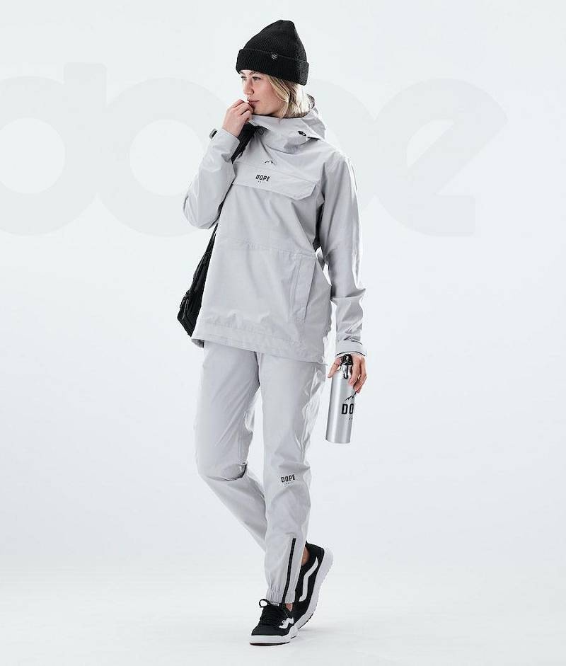 Light Grey Women's Dope Drizzard W Outdoor Jackets | India_D2232