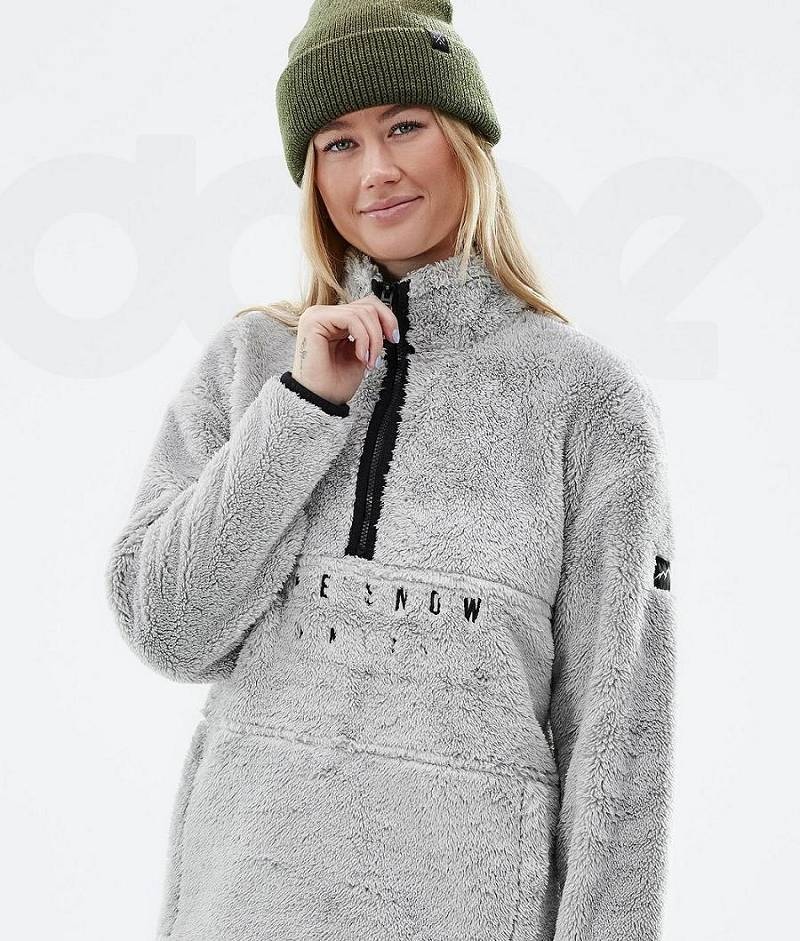 Light Grey Women's Dope Pile W Fleece | India_D1893