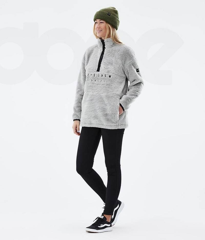 Light Grey Women's Dope Pile W Fleece | India_D1893