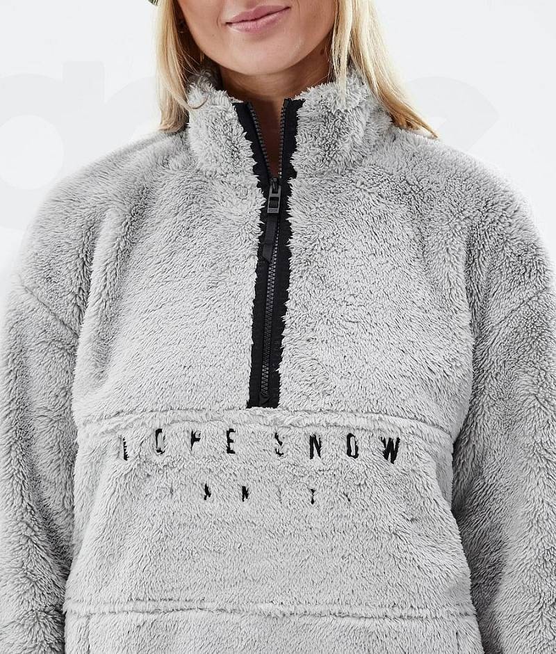 Light Grey Women's Dope Pile W Fleece | India_D1893