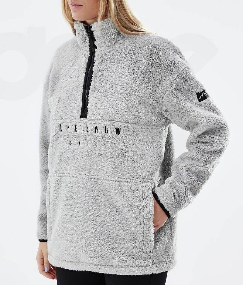 Light Grey Women's Dope Pile W Fleece | India_D1893