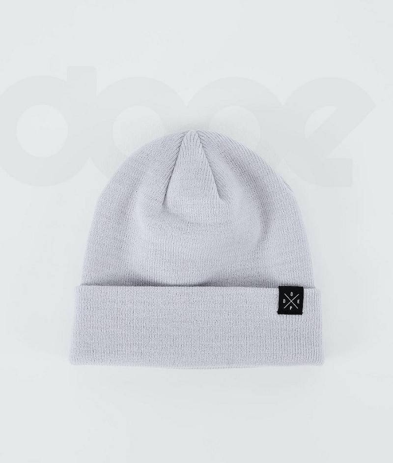 Light Grey Women\'s Dope Solitude Beanies | India_D2419