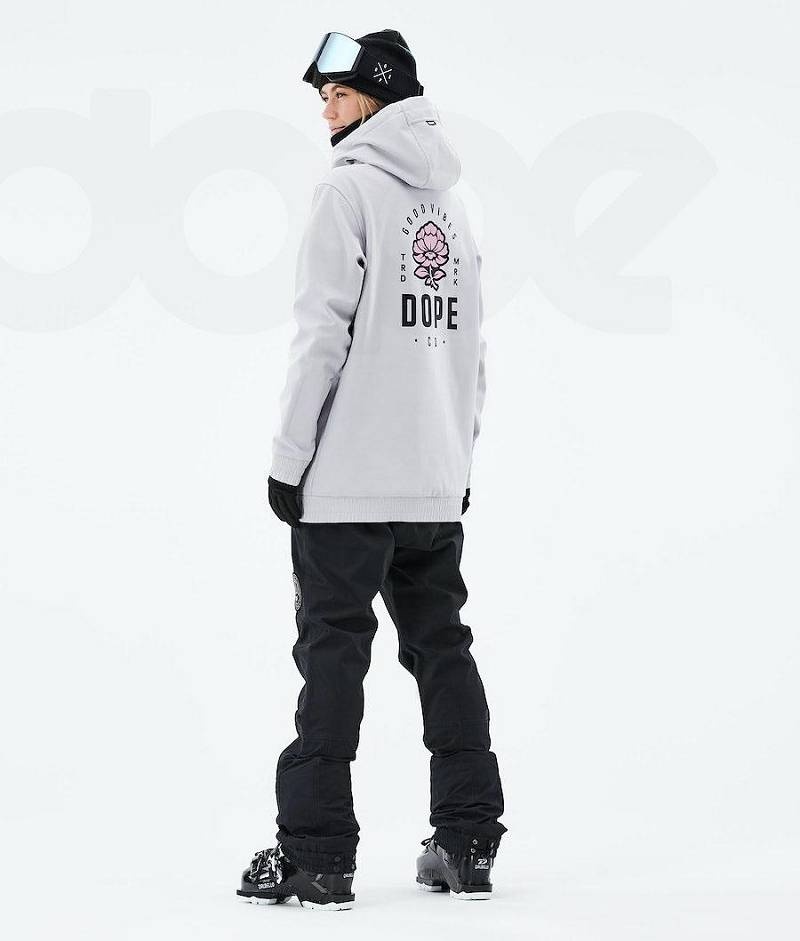 Light Grey Women's Dope Yeti 2021 Ski Jackets | India_D1725