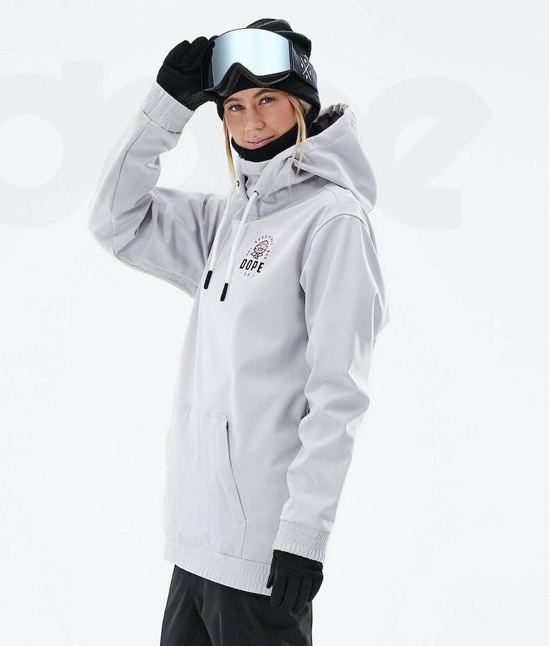 Light Grey Women's Dope Yeti W 2021 Snowboard Jackets | India_D1952