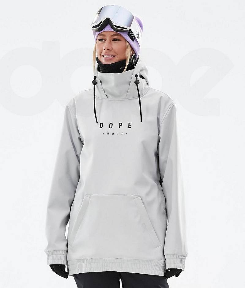 Light Grey Women's Dope Yeti W Ski Jackets | India_D2237