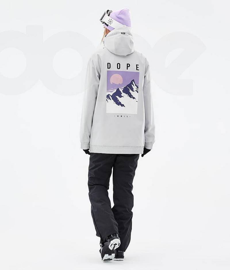 Light Grey Women's Dope Yeti W Ski Jackets | India_D2237