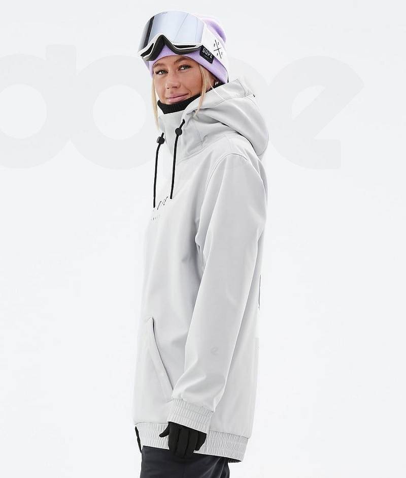 Light Grey Women's Dope Yeti W Ski Jackets | India_D2237