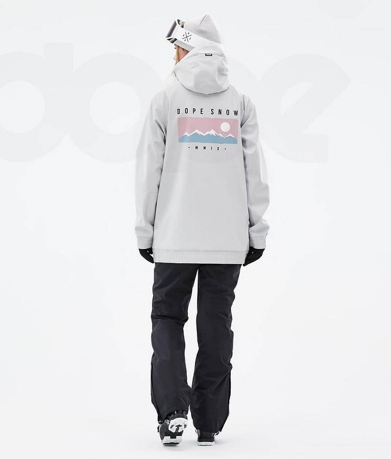 Light Grey Women's Dope Yeti W Ski Jackets | India_D2462