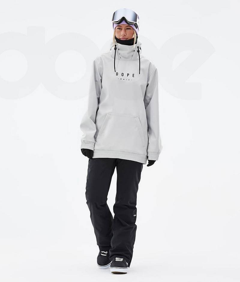 Light Grey Women's Dope Yeti W Snowboard Jackets | India_D2507