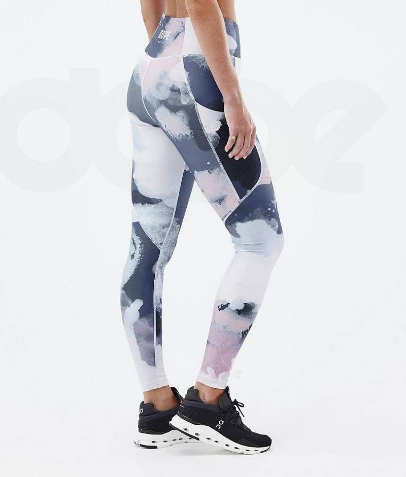 Navy Women's Dope Lofty Tech Leggings | India_D2504