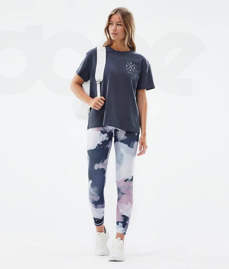 Navy Women's Dope Razor Leggings | India_D2250