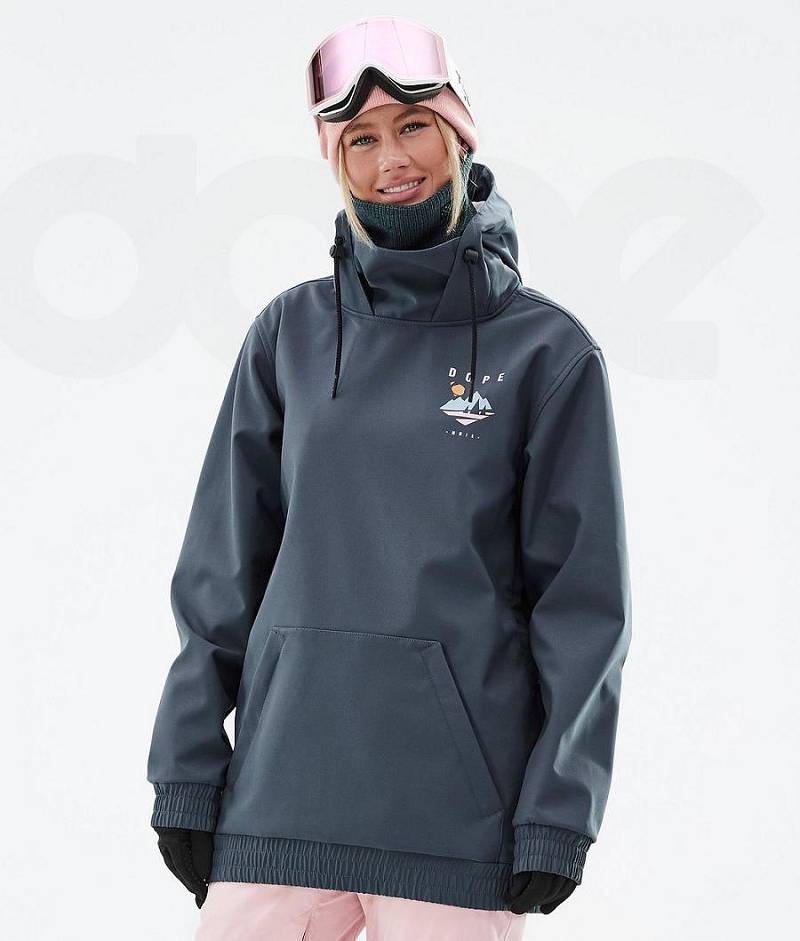 Navy Women's Dope Yeti W Ski Jackets | India_D2493