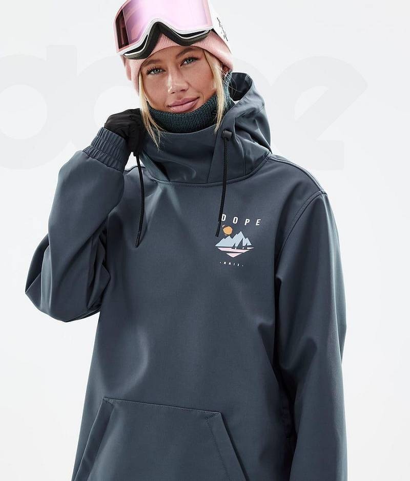 Navy Women's Dope Yeti W Ski Jackets | India_D2493