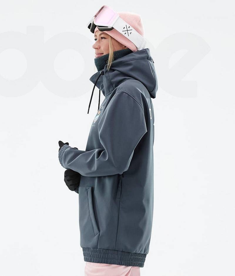 Navy Women's Dope Yeti W Ski Jackets | India_D2493