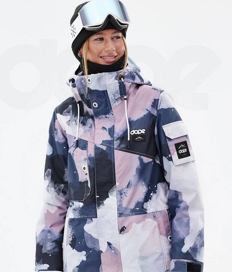 Navy / Pink Women's Dope Adept W Ski Jackets | India_D2322