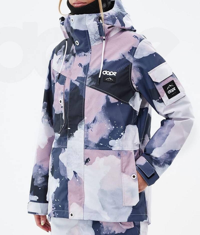 Navy / Pink Women's Dope Adept W Ski Jackets | India_D2322