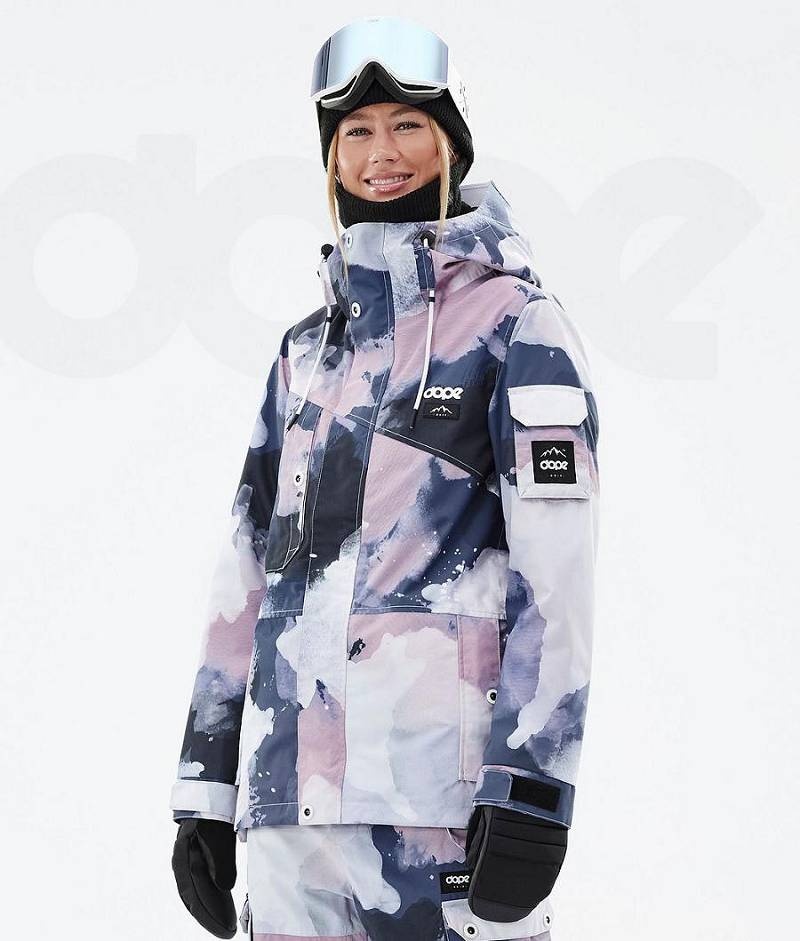 Navy / Pink Women\'s Dope Adept W Ski Jackets | India_D2322