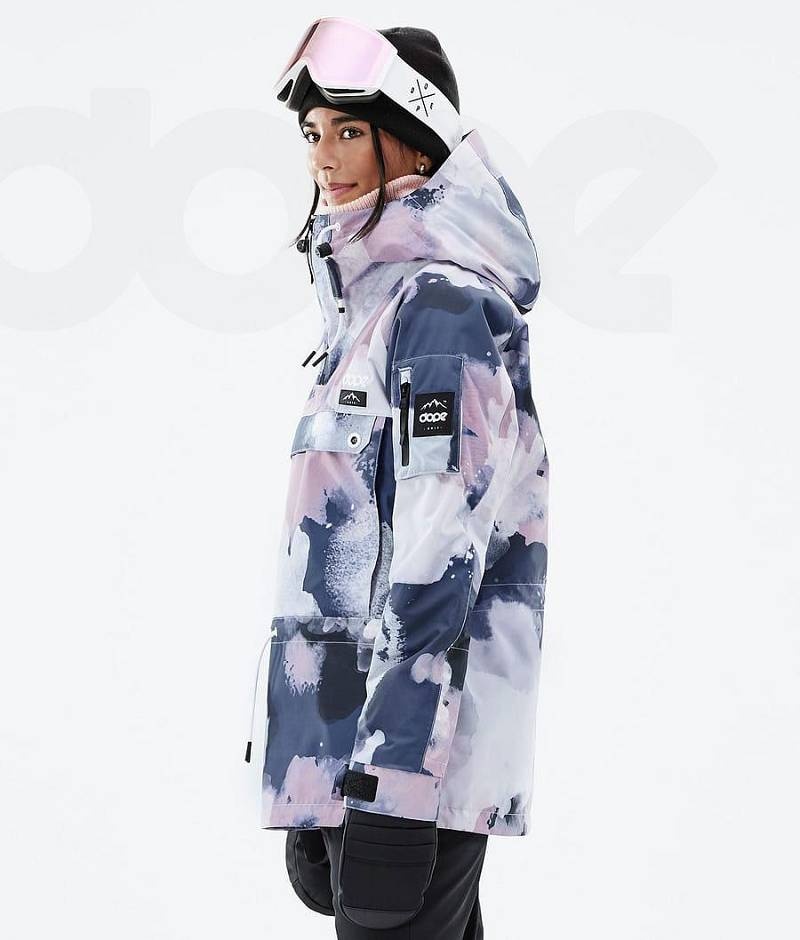 Navy / Pink Women's Dope Annok W Ski Jackets | India_D2218