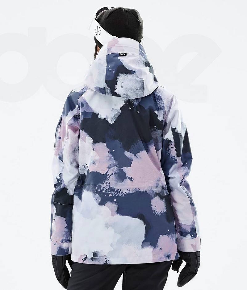 Navy / Pink Women's Dope Annok W Snowboard Jackets | India_D1910