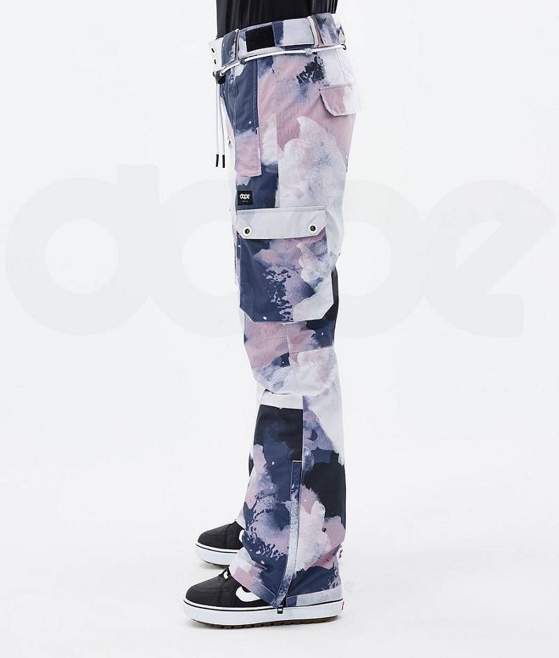 Navy / Pink Women's Dope Iconic W Snowboard Pants | India_D1593