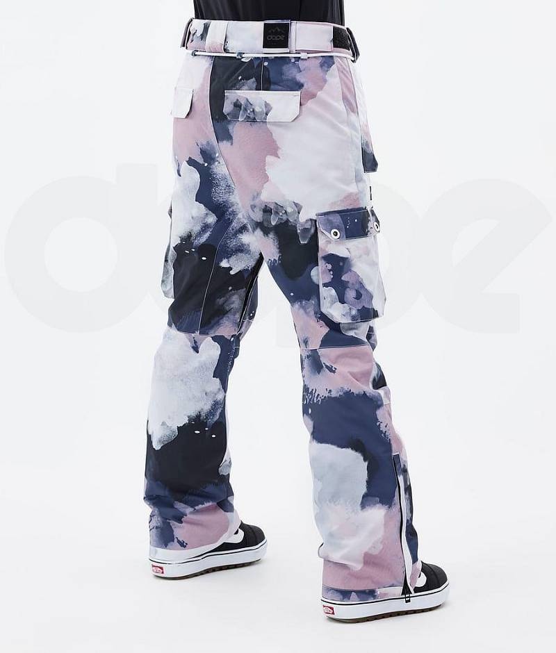 Navy / Pink Women's Dope Iconic W Snowboard Pants | India_D1593