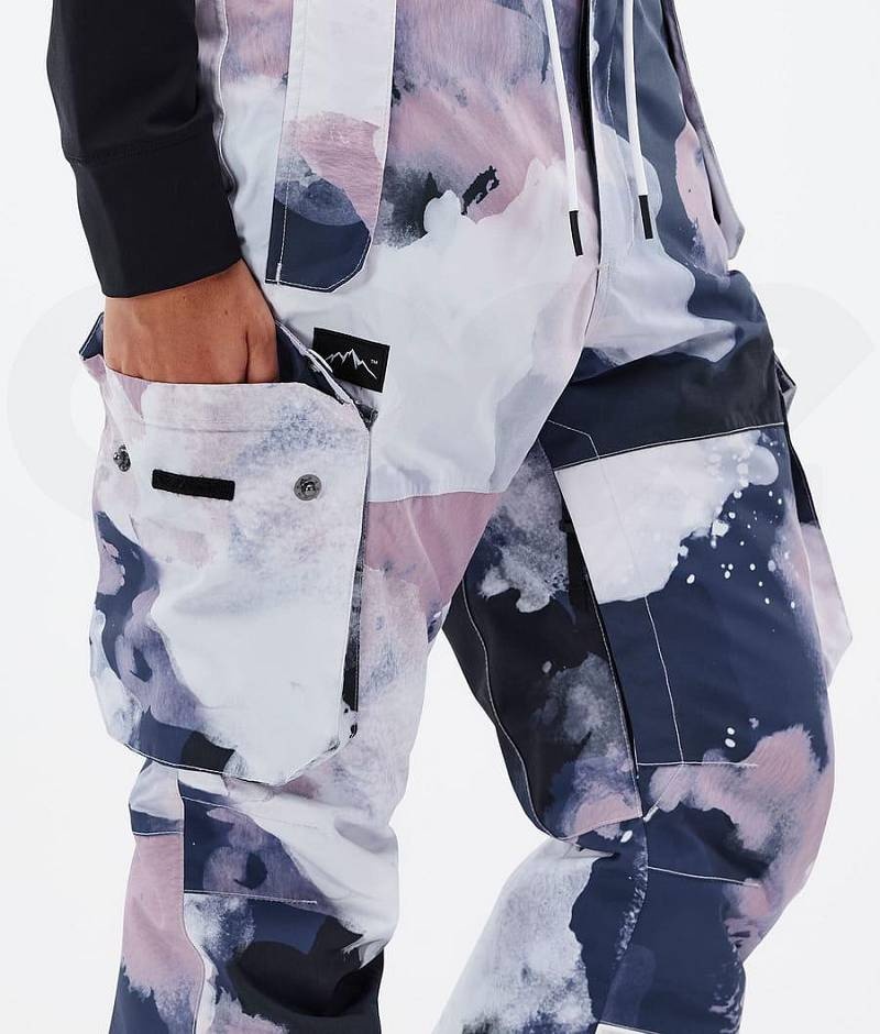 Navy / Pink Women's Dope Iconic W Snowboard Pants | India_D1593