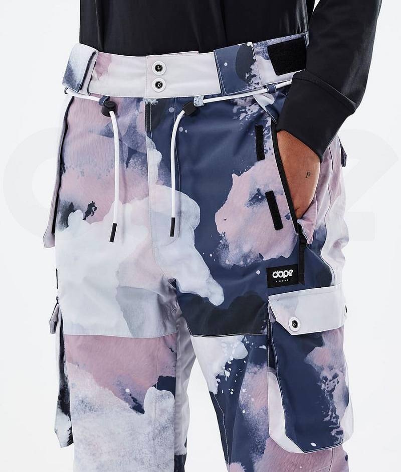 Navy / Pink Women's Dope Iconic W Snowboard Pants | India_D1593