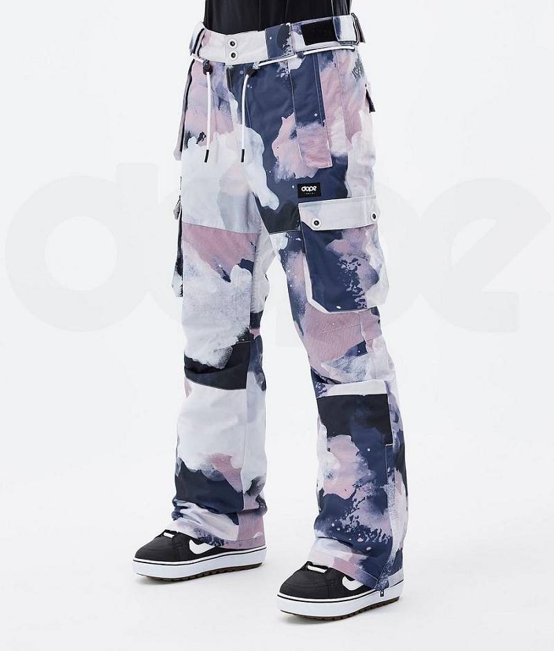 Navy / Pink Women\'s Dope Iconic W Snowboard Pants | India_D1593