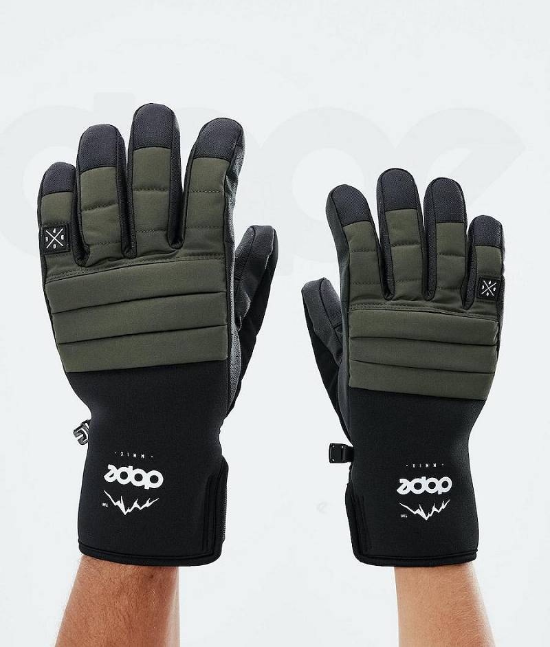 Olive Men\'s Dope Ace 2021 Snowboard Gloves | India_D2456