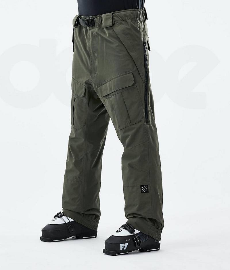 Olive Men\'s Dope Antek 2021 Ski Pants | India_D1002