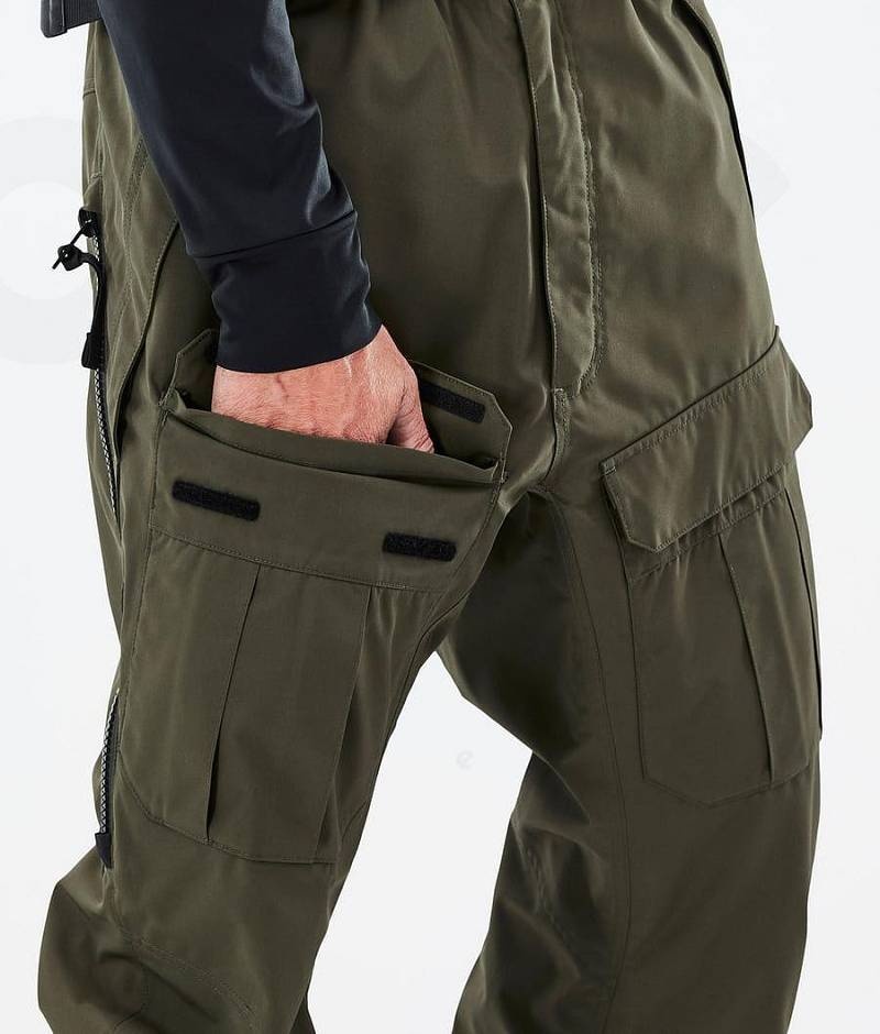 Olive Men's Dope Antek Ski Pants | India_D1614