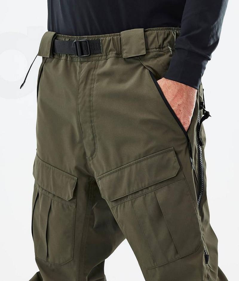 Olive Men's Dope Antek Ski Pants | India_D1614