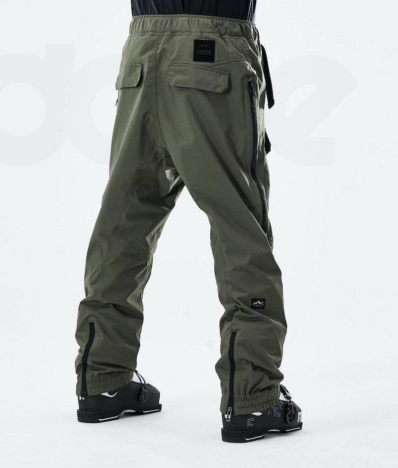 Olive Men's Dope Antek Ski Pants | India_D2418