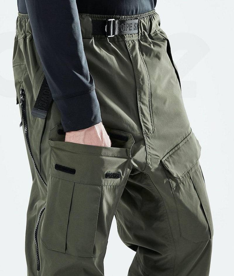 Olive Men's Dope Antek Ski Pants | India_D2418