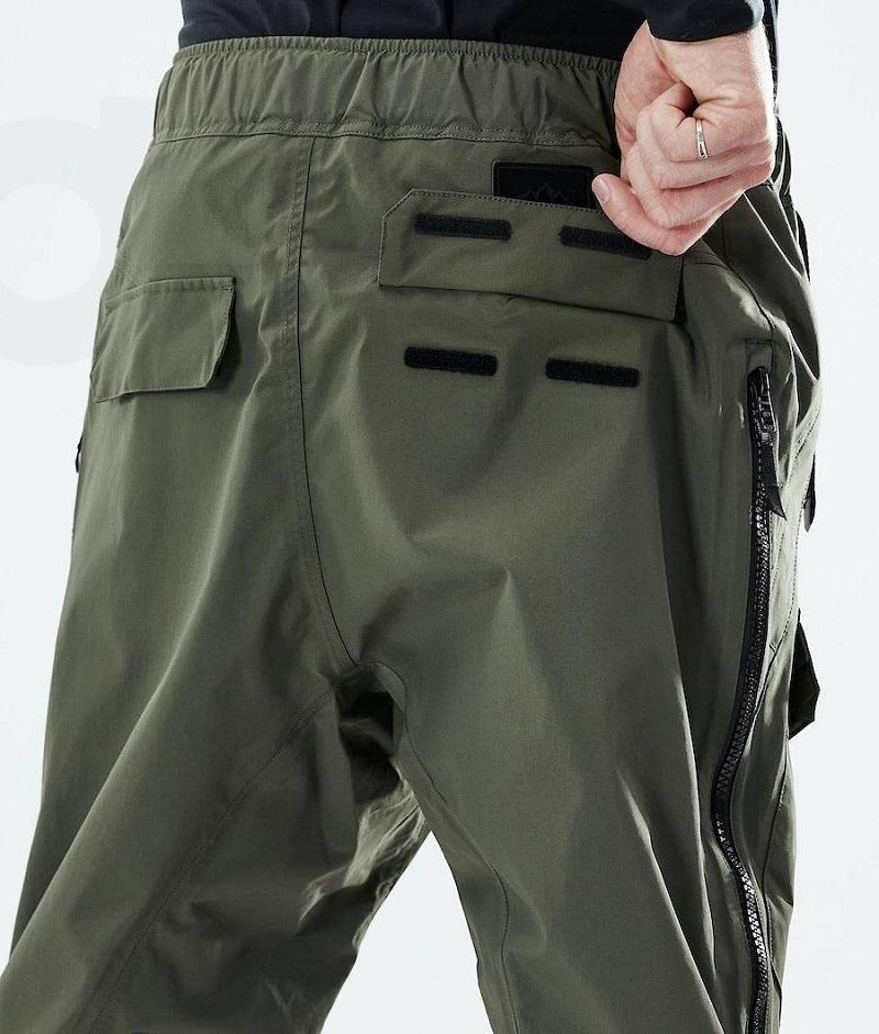 Olive Men's Dope Antek Ski Pants | India_D2418